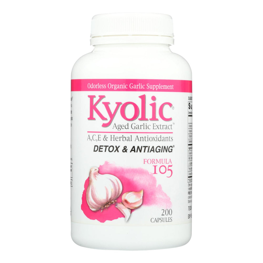 
                  
                    Kyolic Aged Garlic Extract Detox & Anti-aging Capsules Formula 105 - 200 ct
                  
                