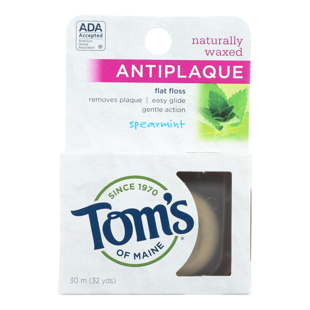 
                  
                    Tom's Of Maine Antiplaque Flat Floss Waxed Spearmint, 32 Yards, Case Of 6
                  
                