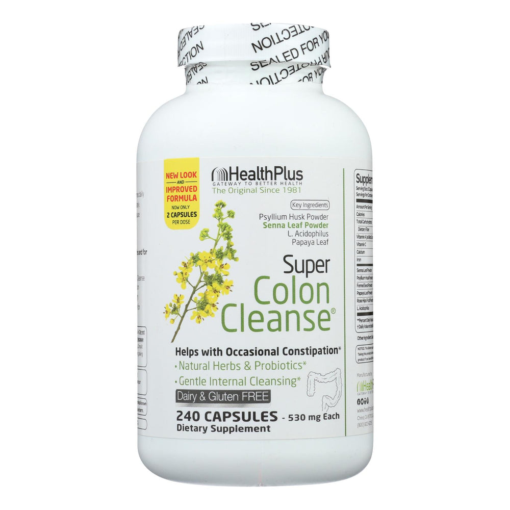 
                  
                    Health Plus Super Colon Cleanse, 500 Mg, 240 Capsules
                  
                