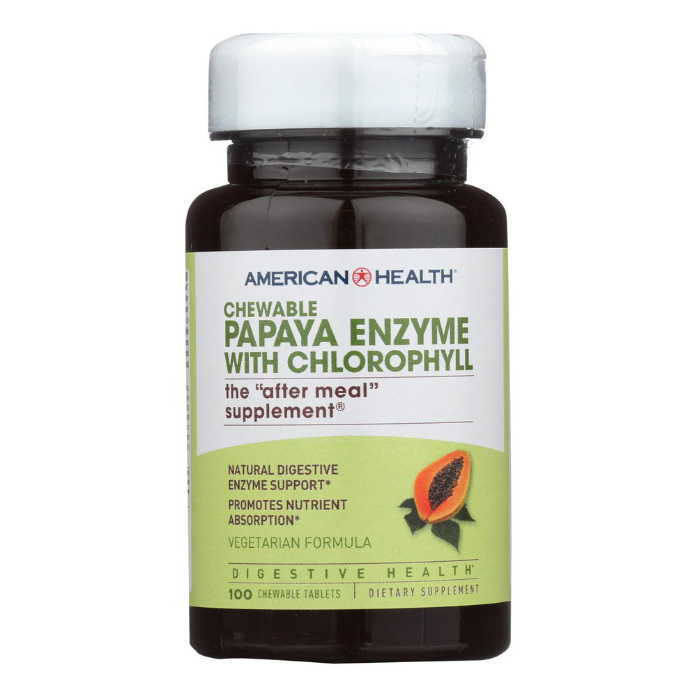 
                  
                    American Health - Papaya Enzyme With Chlorophyll Chewable - 100 Chewable Tablets
                  
                