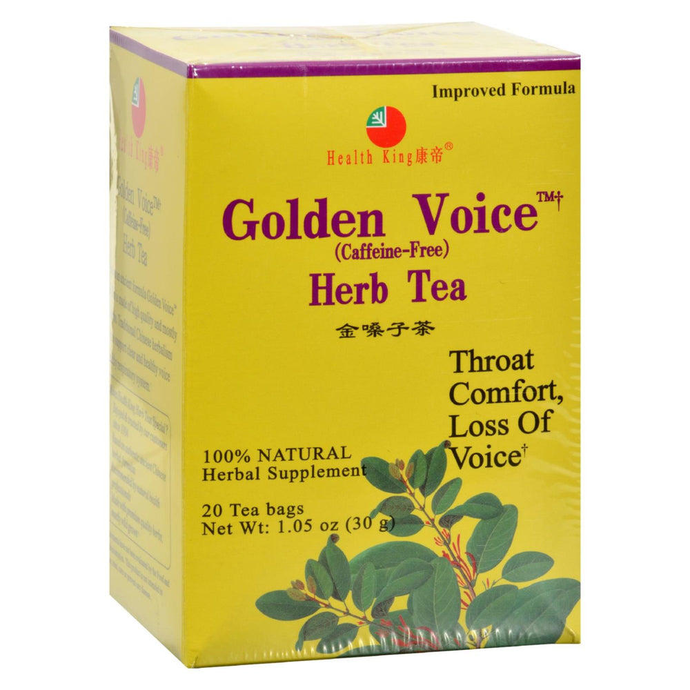 Health King Golden Voice Herb Tea, 20 Tea Bags