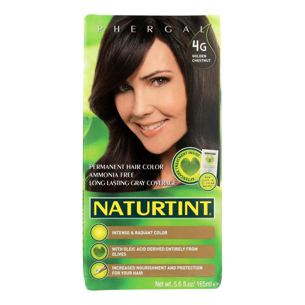 Naturtint Hair Color, Permanent, 4g, Golden Chestnut, 5.28 Oz