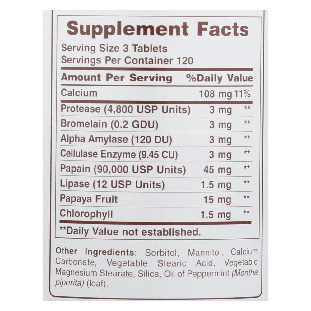 
                  
                    American Health Super Papaya Enzyme Plus Chewable, 360 Chewable Tablets
                  
                