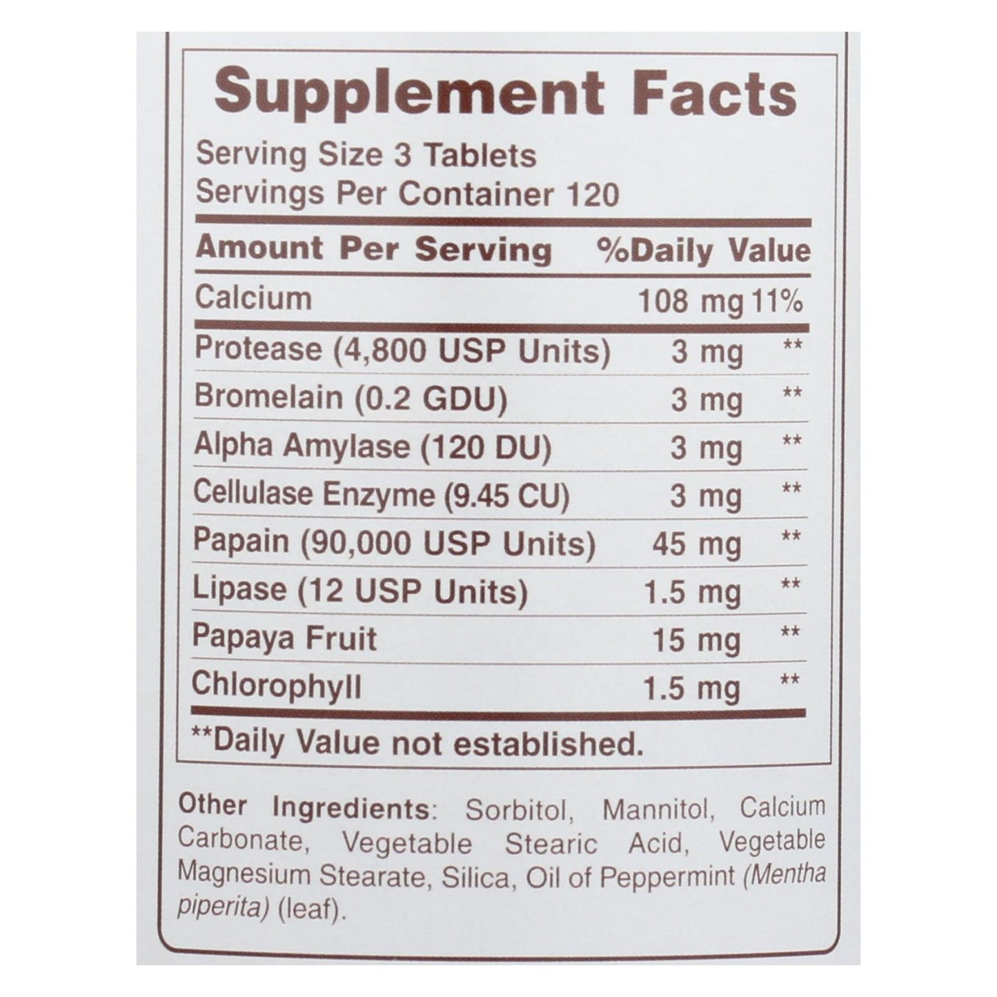 
                  
                    American Health Super Papaya Enzyme Plus Chewable, 360 Chewable Tablets
                  
                