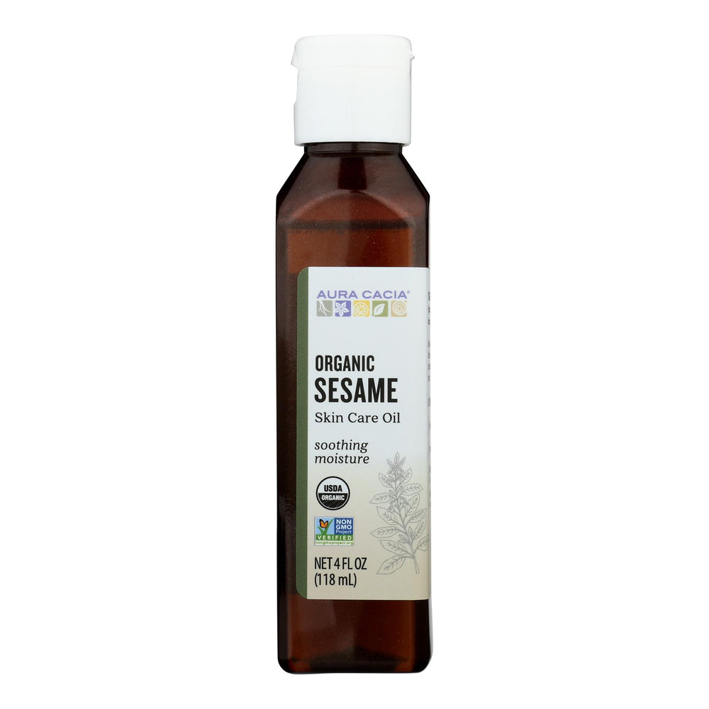 Aura Cacia Organic Sesame Skin Care Oil - 4 fl oz.