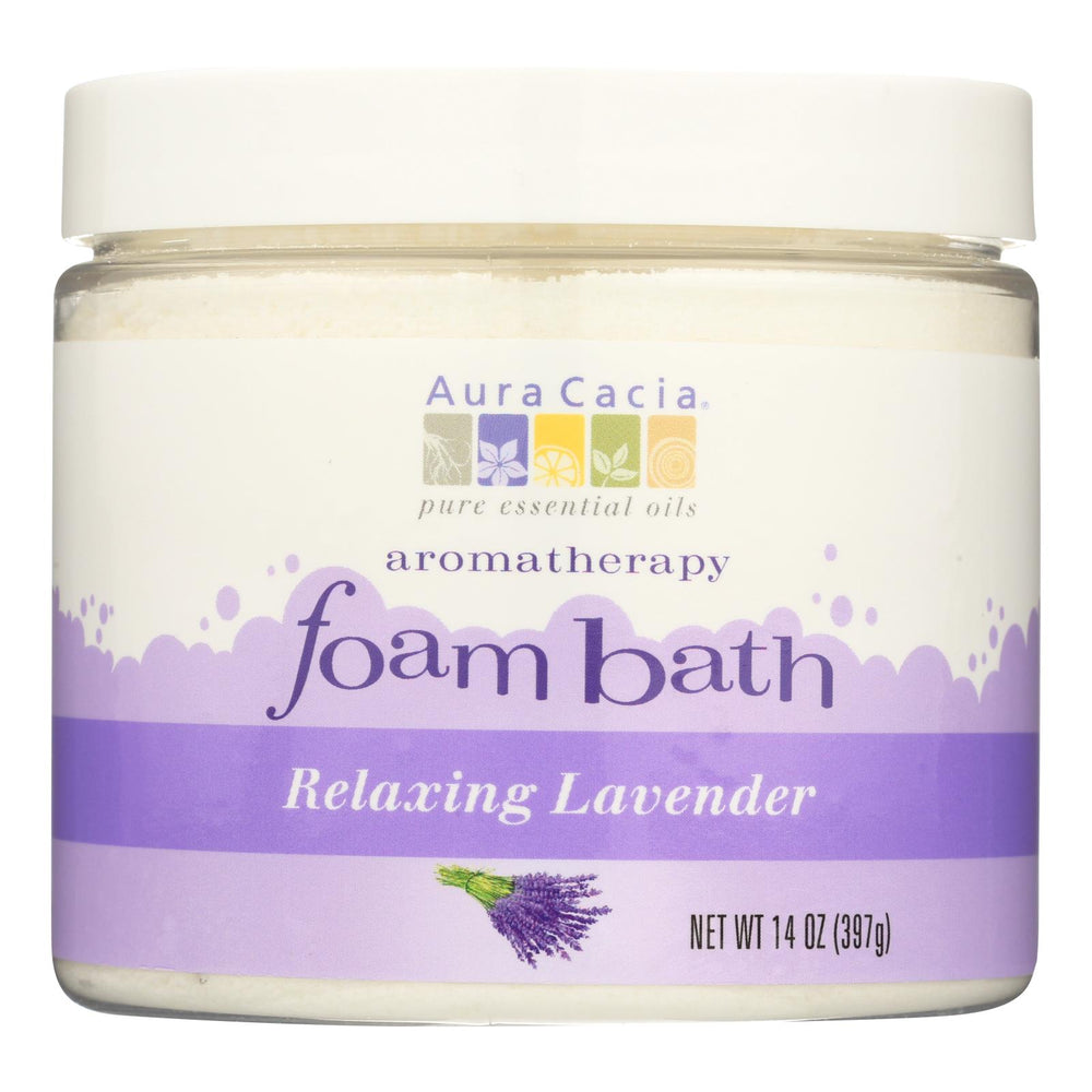 Aura Cacia Foam Bath Relaxing Lavender, 14 Oz