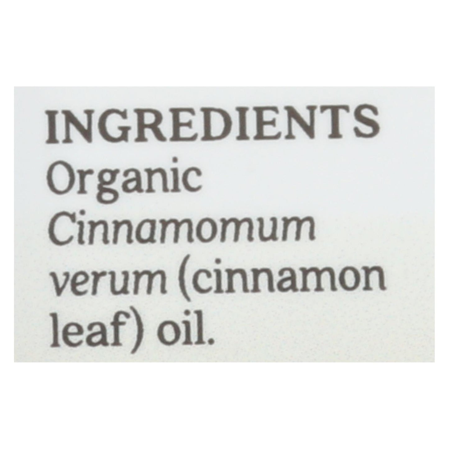 
                  
                    Aura Cacia, Organic Cinnamon Leaf, .25 Oz
                  
                