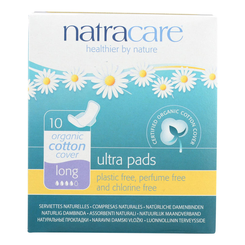 
                  
                    Natracare Natural Uitra Pads W-wings, Long W-organic Cotton Cover, 10 Pack
                  
                