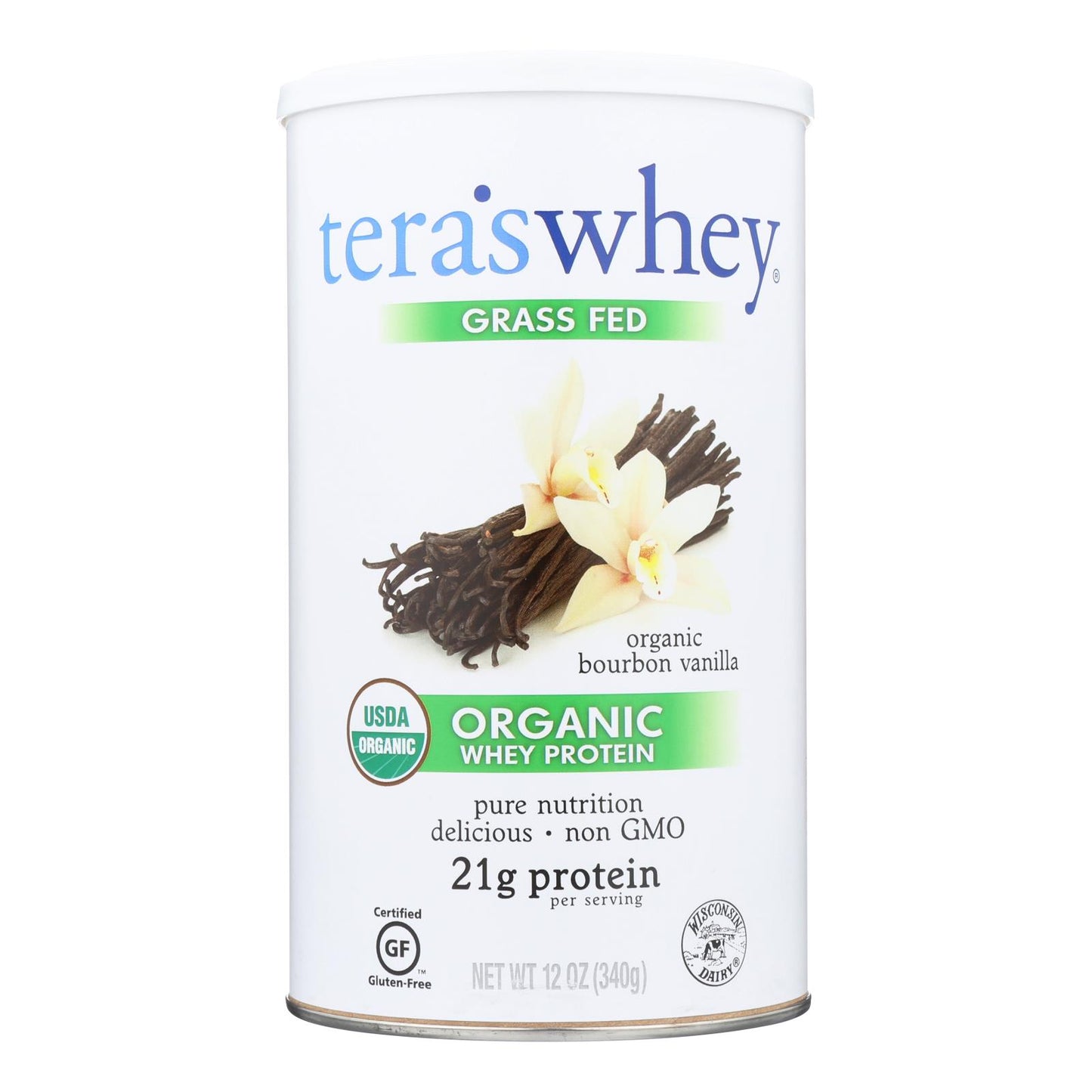 
                  
                    Teras Whey Protein Powder, Whey, Organic, Bourbon Vanilla, 12 Oz
                  
                