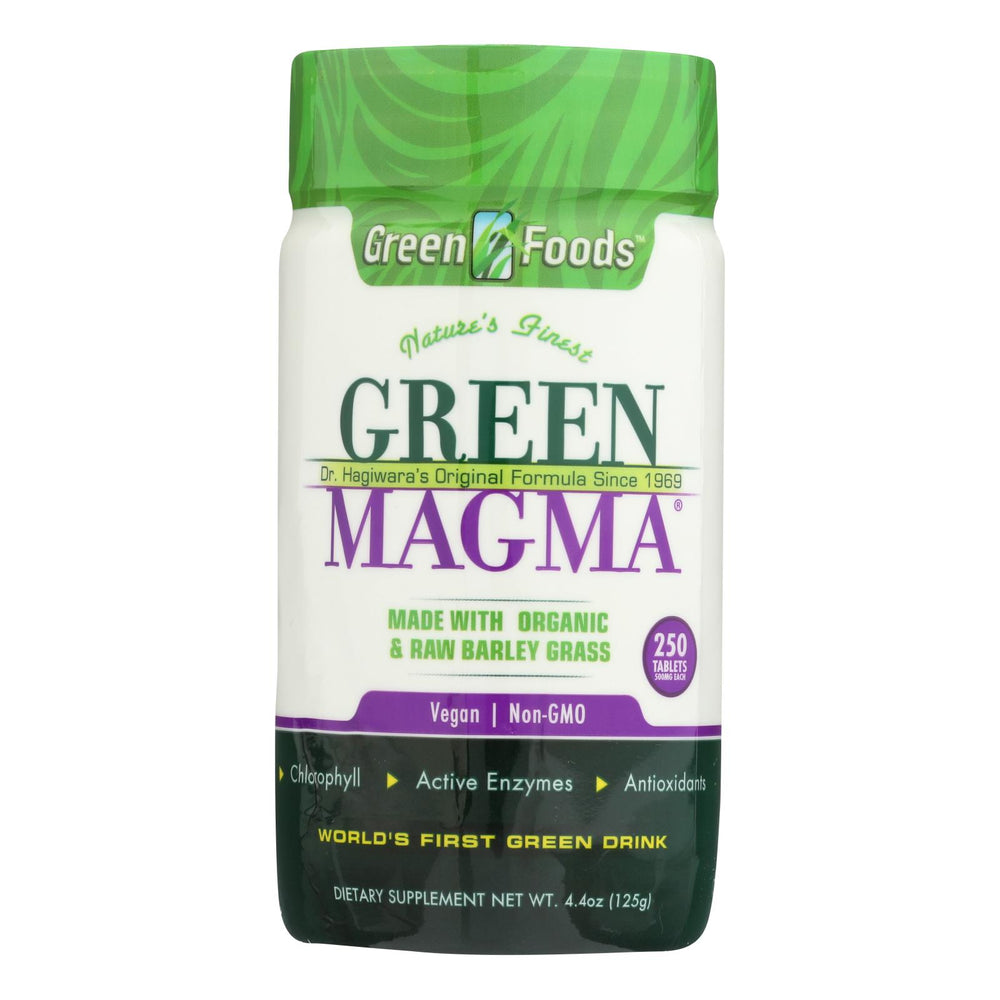 Green Foods Dr Hagiwara Green Magma Barley Grass Juice Powder, 250 Tablets