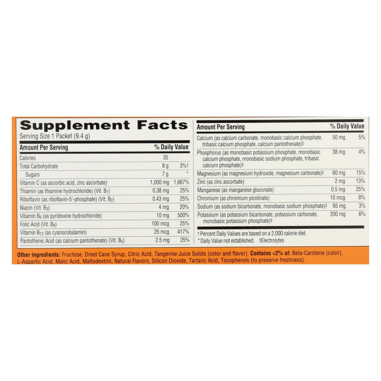 
                  
                    Alacer Emergen-c Vitamin C Fizzy Drink Mix Tangerine, 1000 Mg, 30 Packets
                  
                