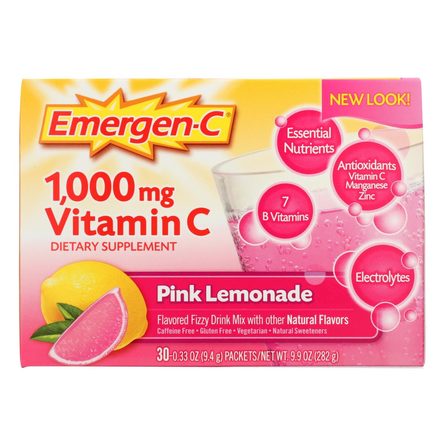 
                  
                    Alacer Emergen-c Vitamin C Fizzy Drink Mix Pink Lemonade, 1000 Mg, 30 Packets
                  
                