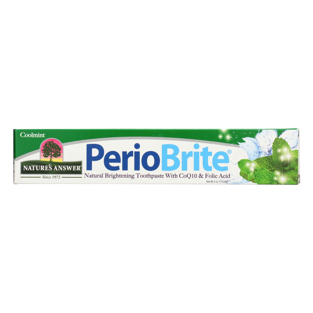 Nature's Answer PerioBrite Toothpaste Cool Mint - 4 oz.