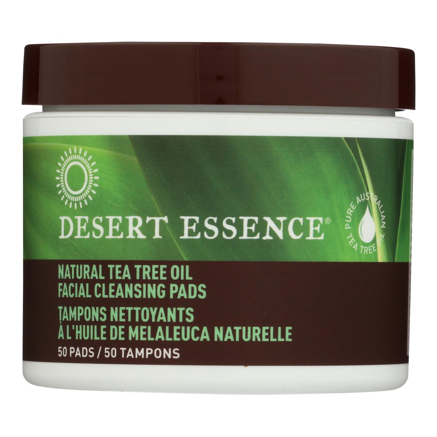 
                  
                    Desert Essence Natural Tea Tree Oil Facial Cleansing Pads, Original, 50 Pads
                  
                