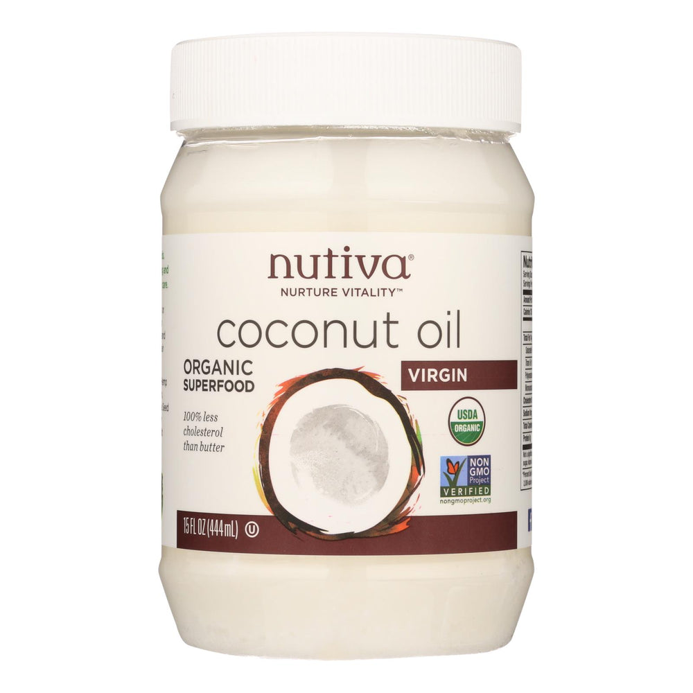 Nutiva Virgin Coconut Oil Organic, 15 Fl Oz