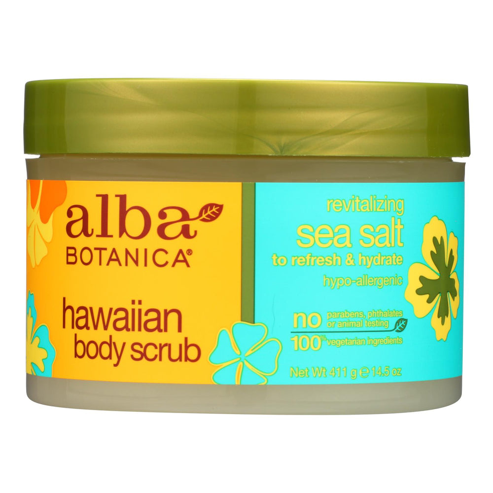 Alba Botanica Body Scrub Hawaiian Sea Salt - 14.5 oz.