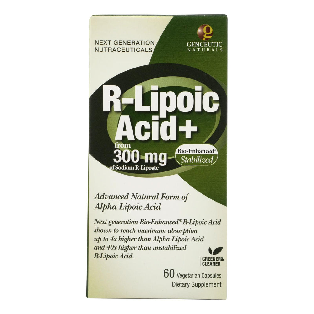 
                  
                    Genceutic Naturals R-lipoic Acid Plus, 300 Mg, 60 Vcaps
                  
                