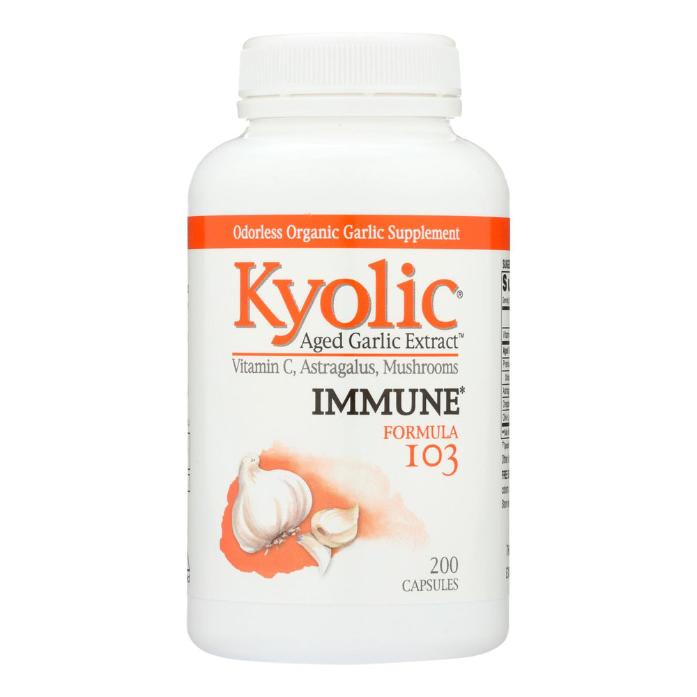 
                  
                    Kyolic Aged Garlic Extract Immune Formula 103, 200 Capsules
                  
                