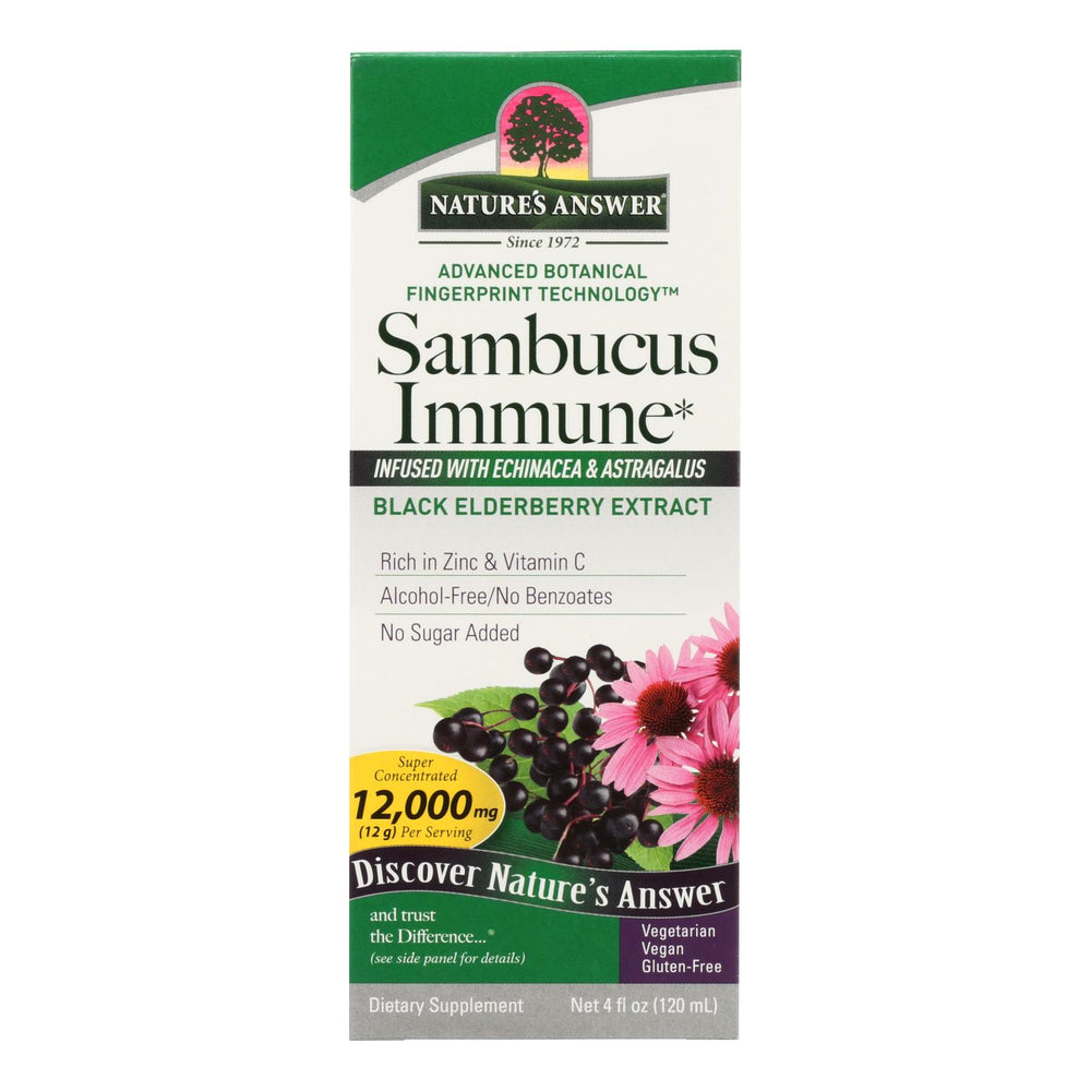 Nature's Answer Sambucus Immune Support, 4 Fl Oz
