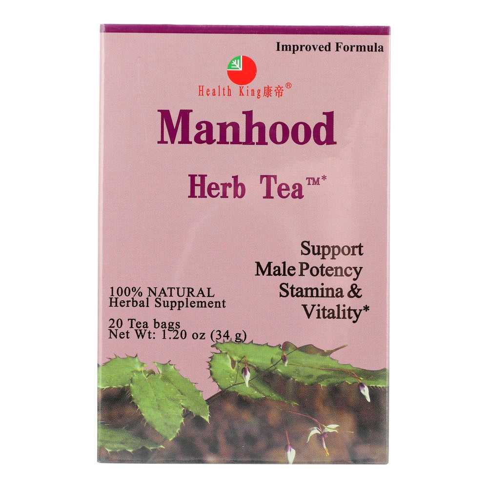 
                  
                    Health King Manhood Herb Tea, 20 Tea Bags
                  
                