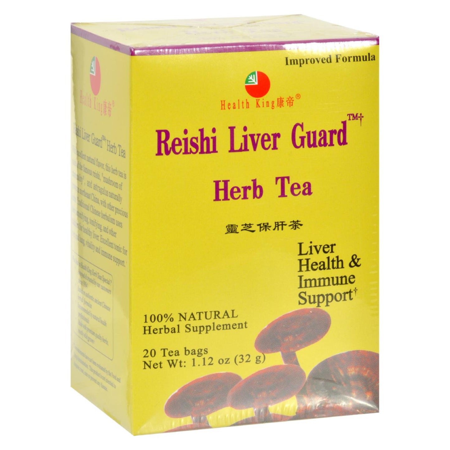 
                  
                    Health King Reishi Liver Guard Herb Tea, 20 Tea Bags
                  
                