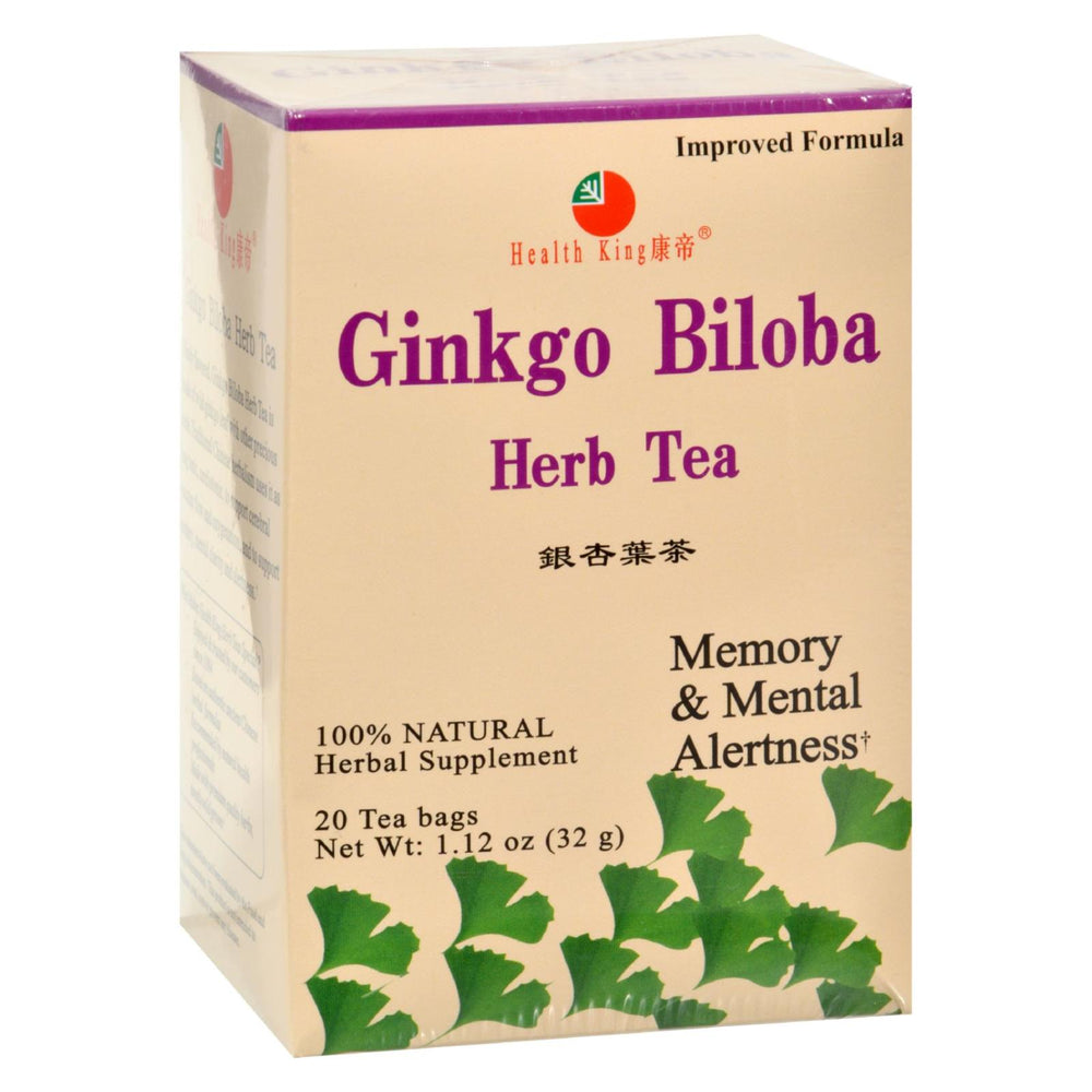 Health King Ginkgo Biloba Herb Tea - 20 Tea Bags