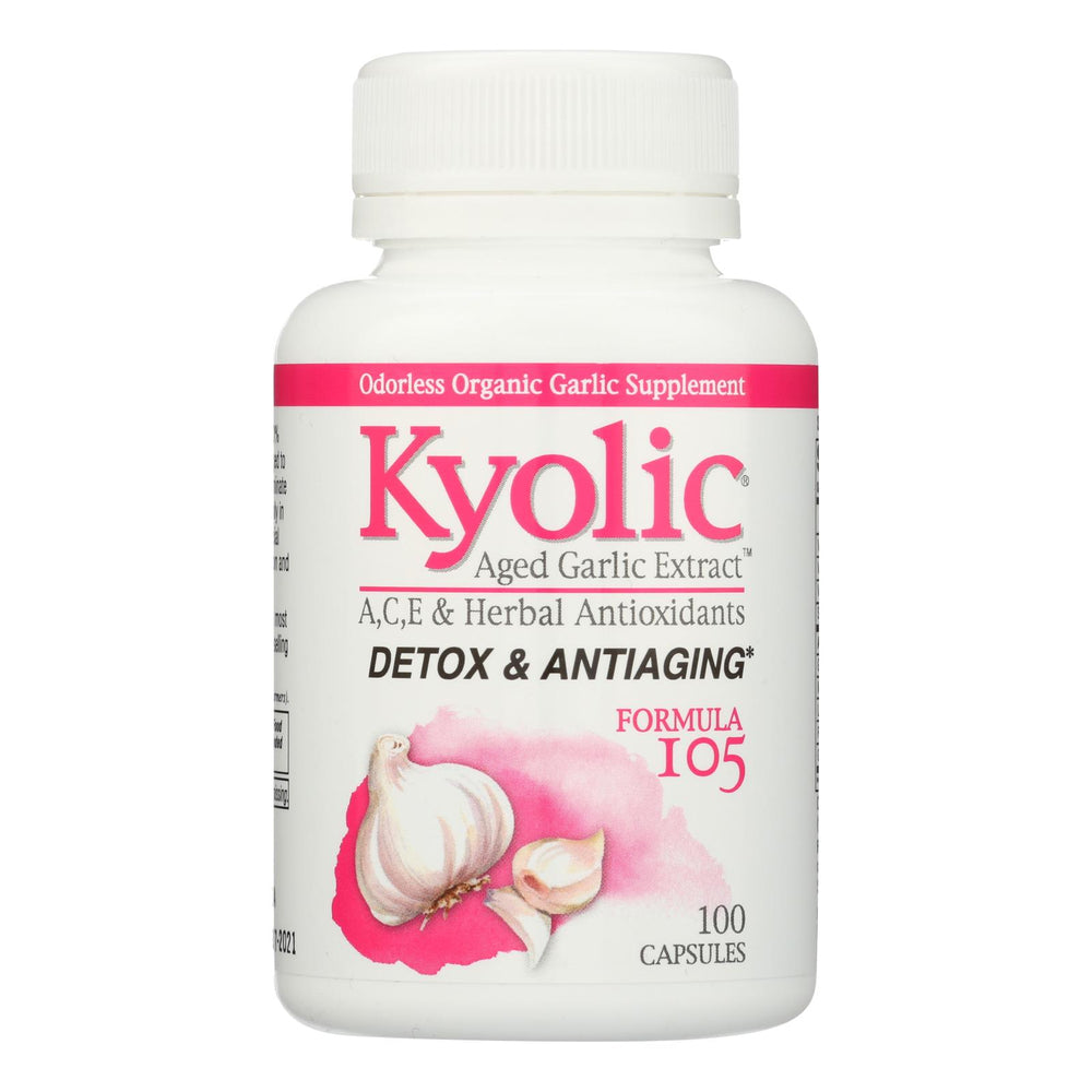 
                  
                    Kyolic Aged Garlic Extract Detox & Anti-aging Capsules Formula 105 - 100 ct
                  
                