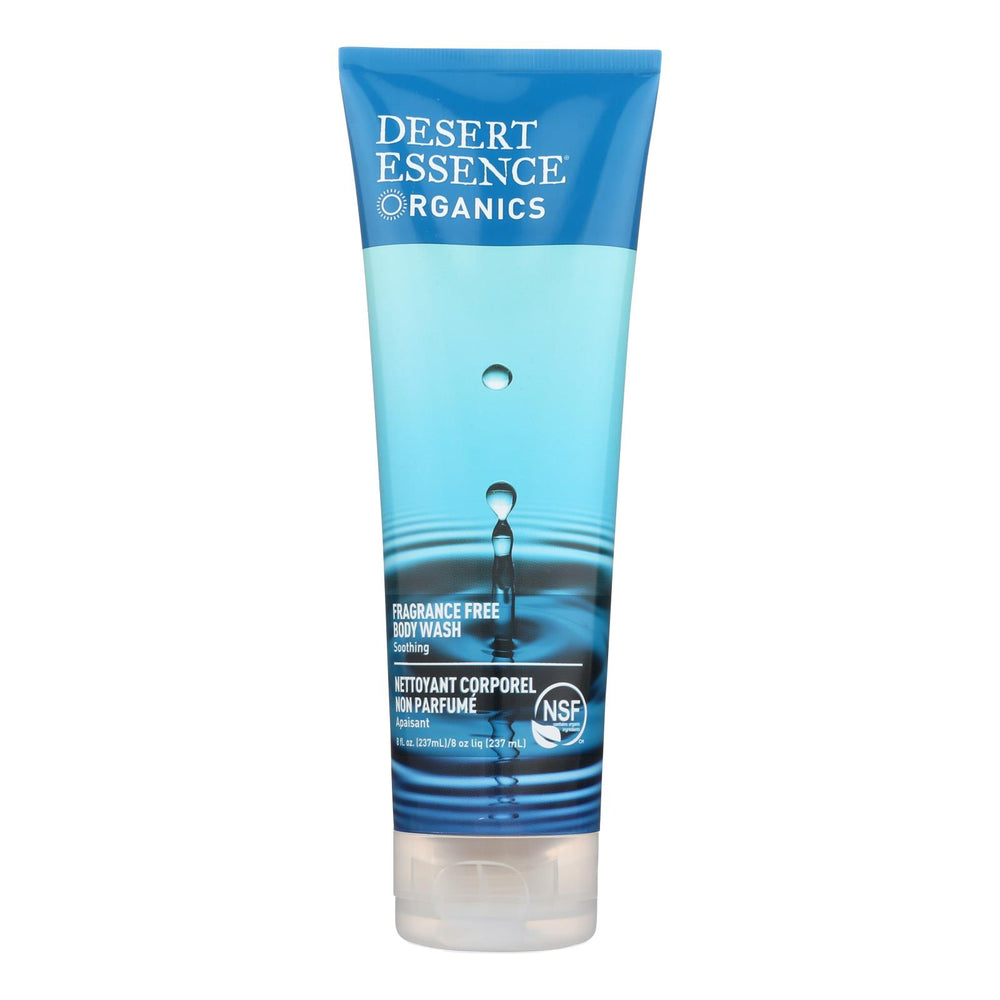Desert Essence Pure Body Wash Fragrance Free, 8 Fl Oz