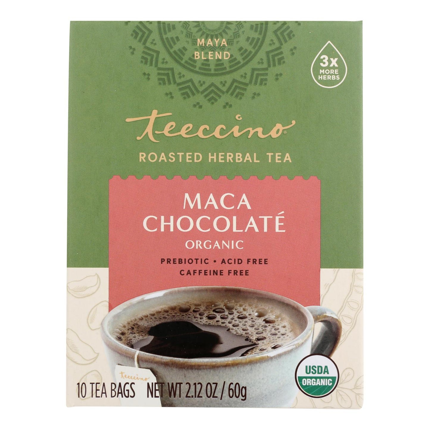
                  
                    Teeccino Herbal Coffee Chocolate Dark Roast, 10 Tea Bags, Case Of 6
                  
                