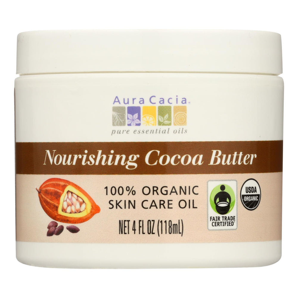 Aura Cacia Organic Cocoa Butter, 4 Oz