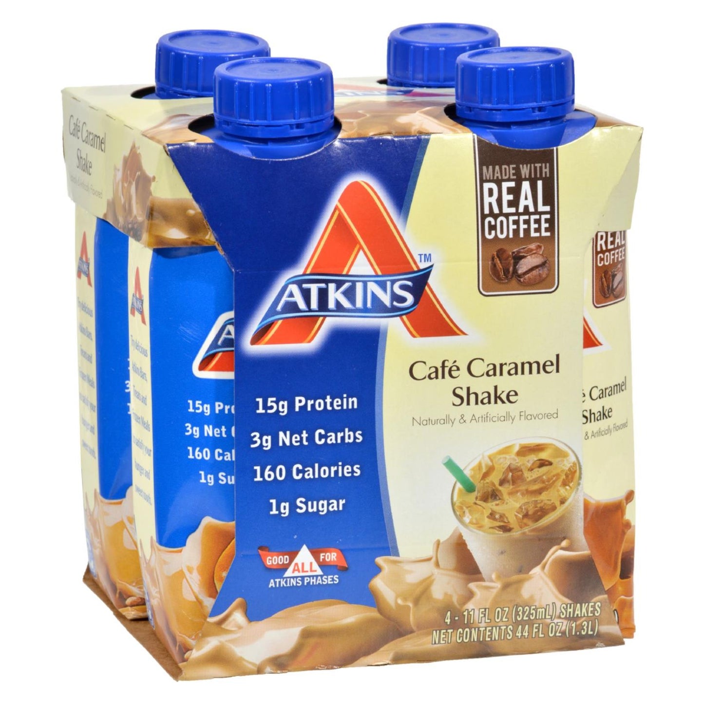 
                  
                    Atkins Advantage Rtd Shake Cafe Caramel, 11 Fl Oz Each - Pack Of 4
                  
                