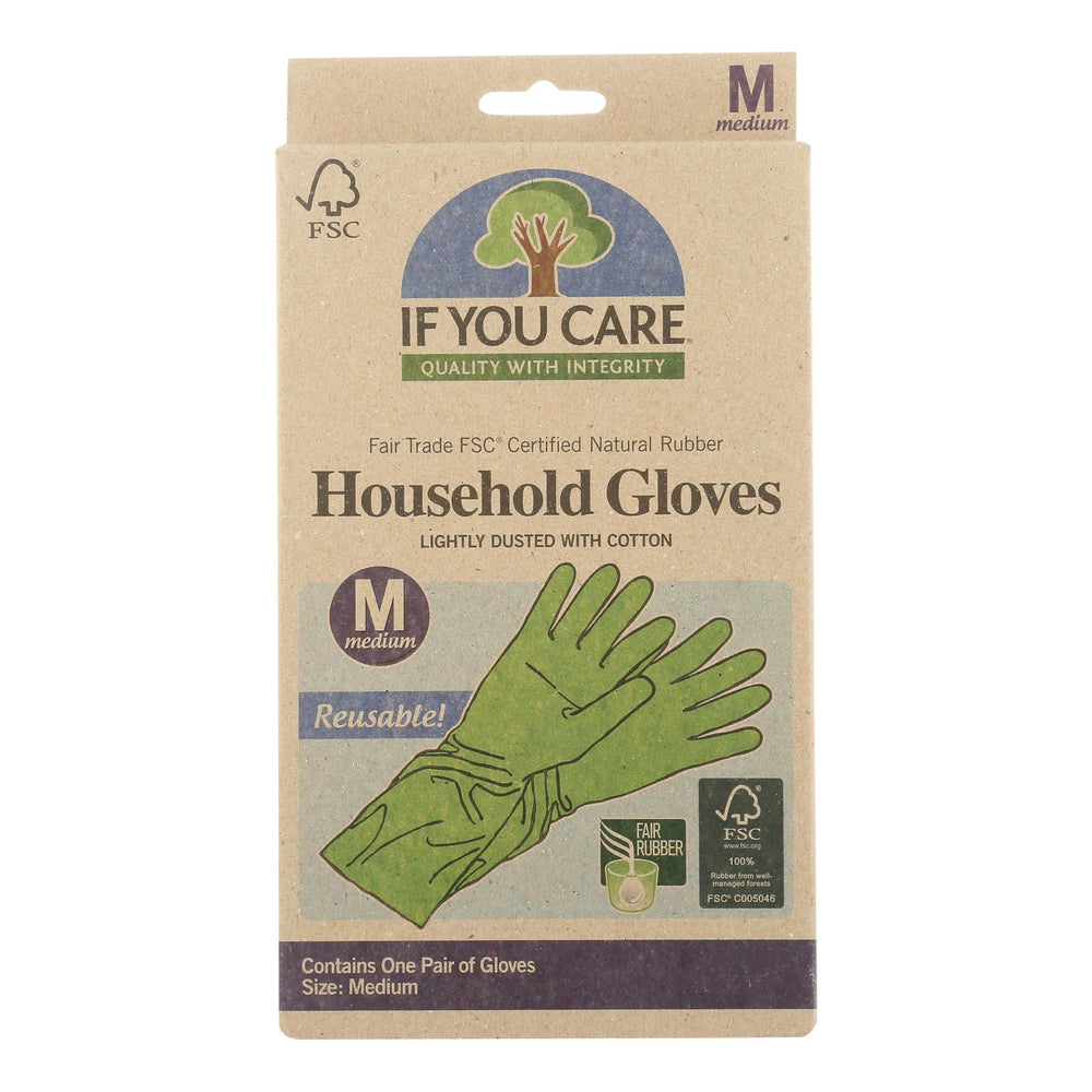 If You Care Household Gloves, Medium, 12 Pairs