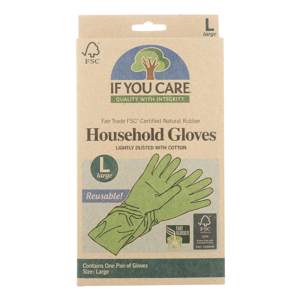 If You Care Household Gloves, Large, 12 Pairs
