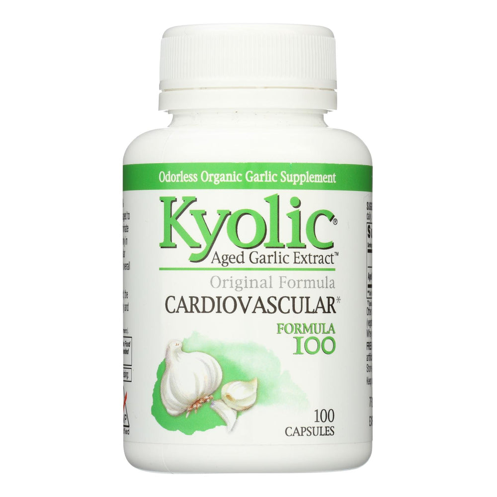 Kyolic Aged Garlic Extract Hi-po Cardiovascular Original Formula 100, 100 Capsules