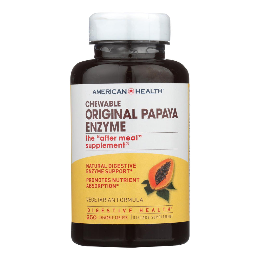 
                  
                    American Health Original Papaya Enzyme Chewable, 250 Tablets
                  
                