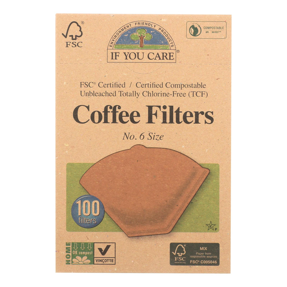 If You Care Coffee Filters, Brown, Cone, Number 6, 100 Count