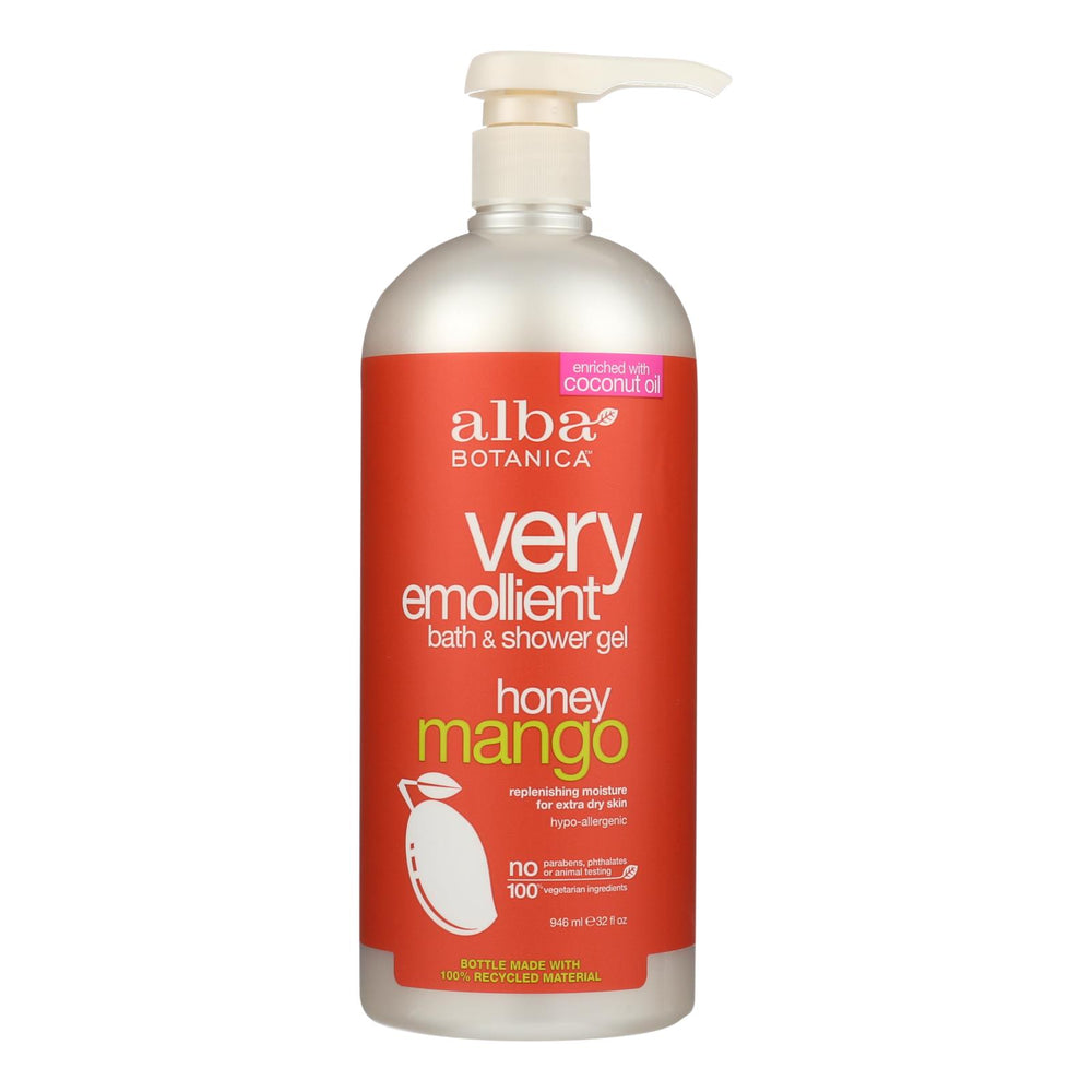 Alba Botanica Very Emollient Bath & Shower Gel Honey Mango - 32 fl oz.