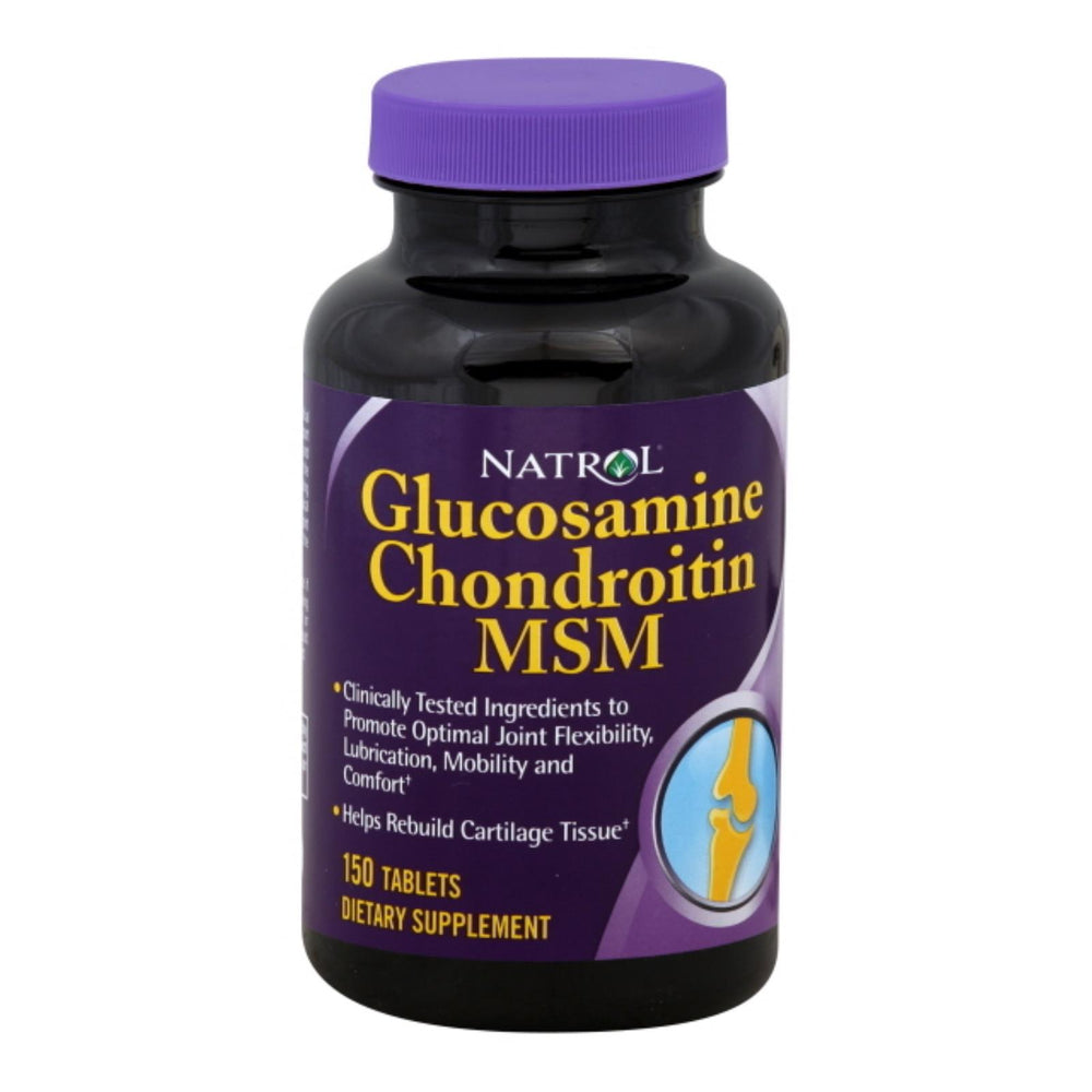 Natrol Glucosamine, Chondroitin & MSM - 150 Tablets