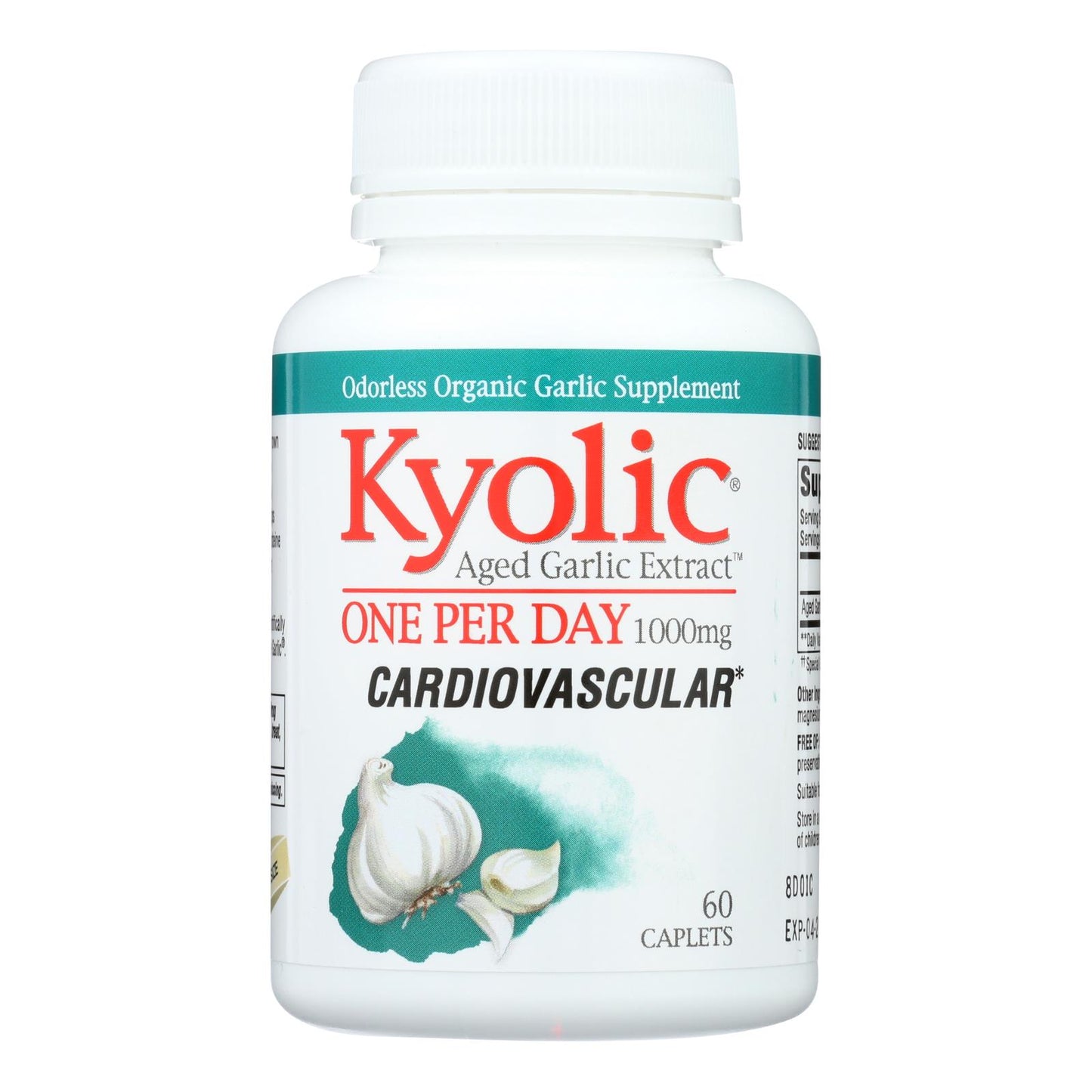 
                  
                    Kyolic Aged Garlic Extract One Per Day Cardiovascular, 1000 Mg, 60 Caplets
                  
                