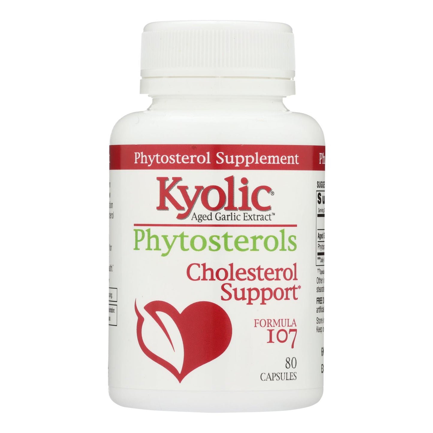 
                  
                    Kyolic, Aged Garlic Extract Phytosterols Formula 107, 80 Capsules
                  
                