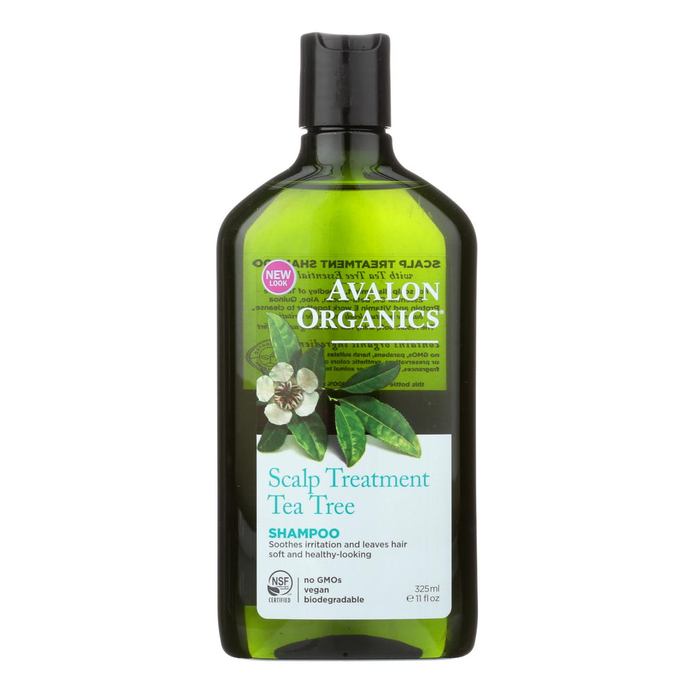 Avalon Organics Scalp Treatment Tea Tree Shampoo - 11 fl oz.