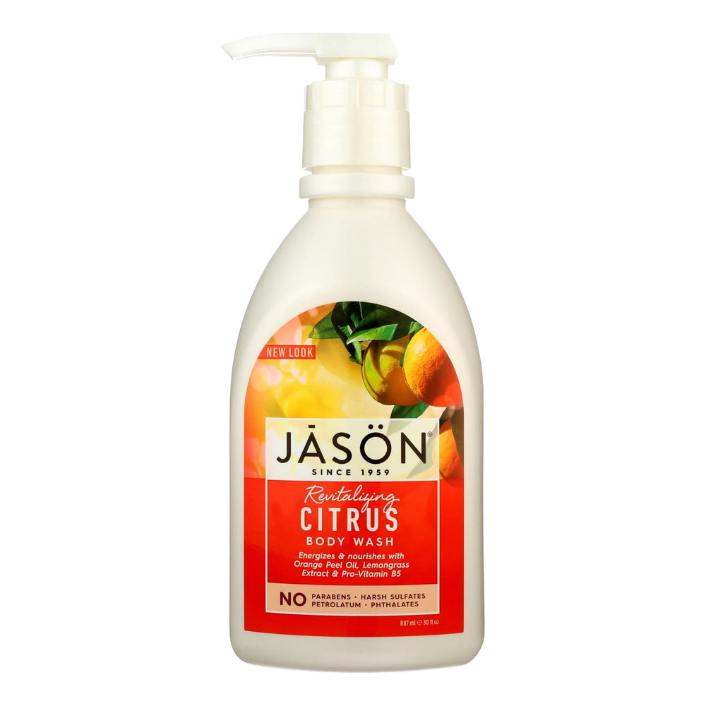 Jason Satin Shower Body Wash Citrus, 30 Fl Oz