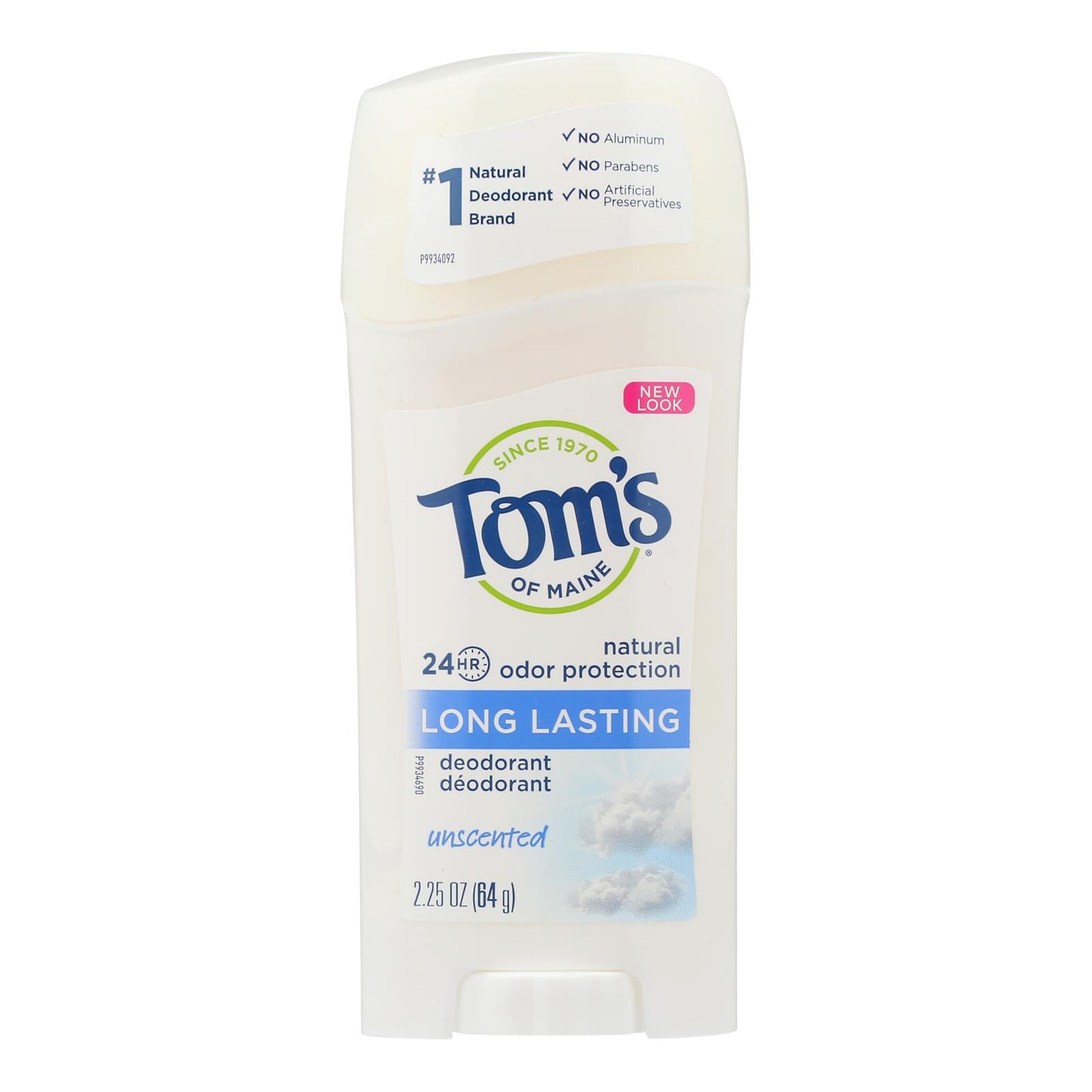 
                  
                    Tom's Of Maine Natural Long-lasting Deodorant Stick Unscented, 2.25 Oz Each, Case Of 6
                  
                