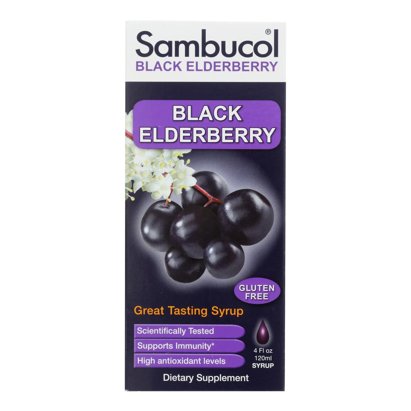 
                  
                    Sambucol Black Elderberry Syrup Cold And Flu Relief Original, 4 Fl Oz
                  
                