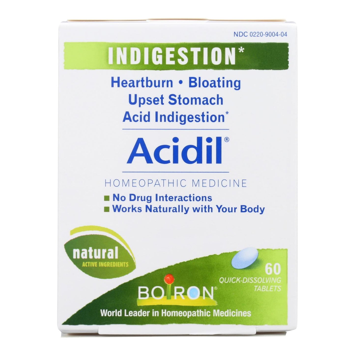 
                  
                    Boiron Acidil, 60 Tablets
                  
                