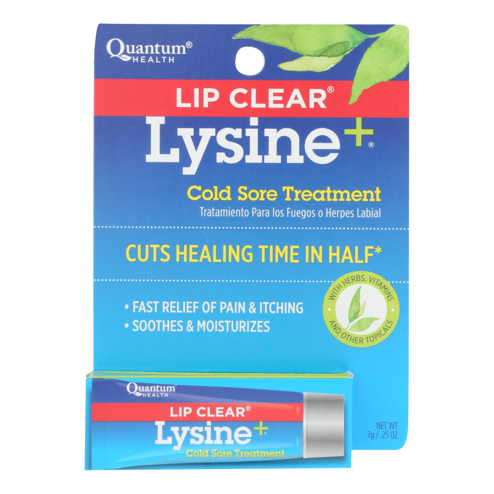 
                  
                    Quantum Lipclear Lysine And Cold Sore Treatment All Natural Ointment, 0.25 Oz
                  
                