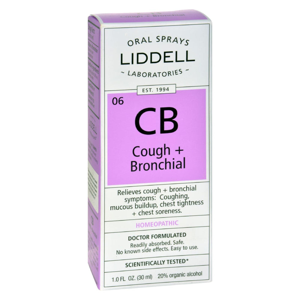 Liddell Homeopathic Cough And Bronchial Spray, 1 Fl Oz