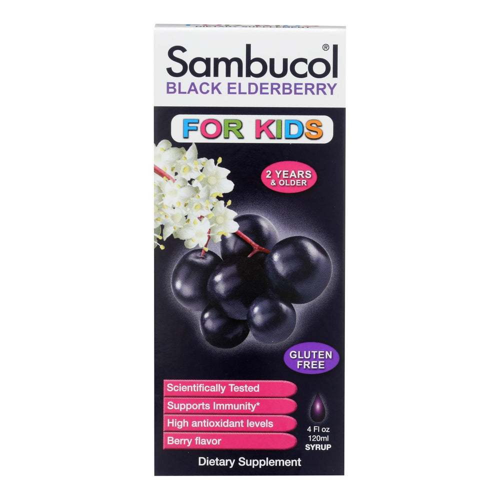 Sambucol Black Elderberry Liquid For Kids, 4 Fl Oz