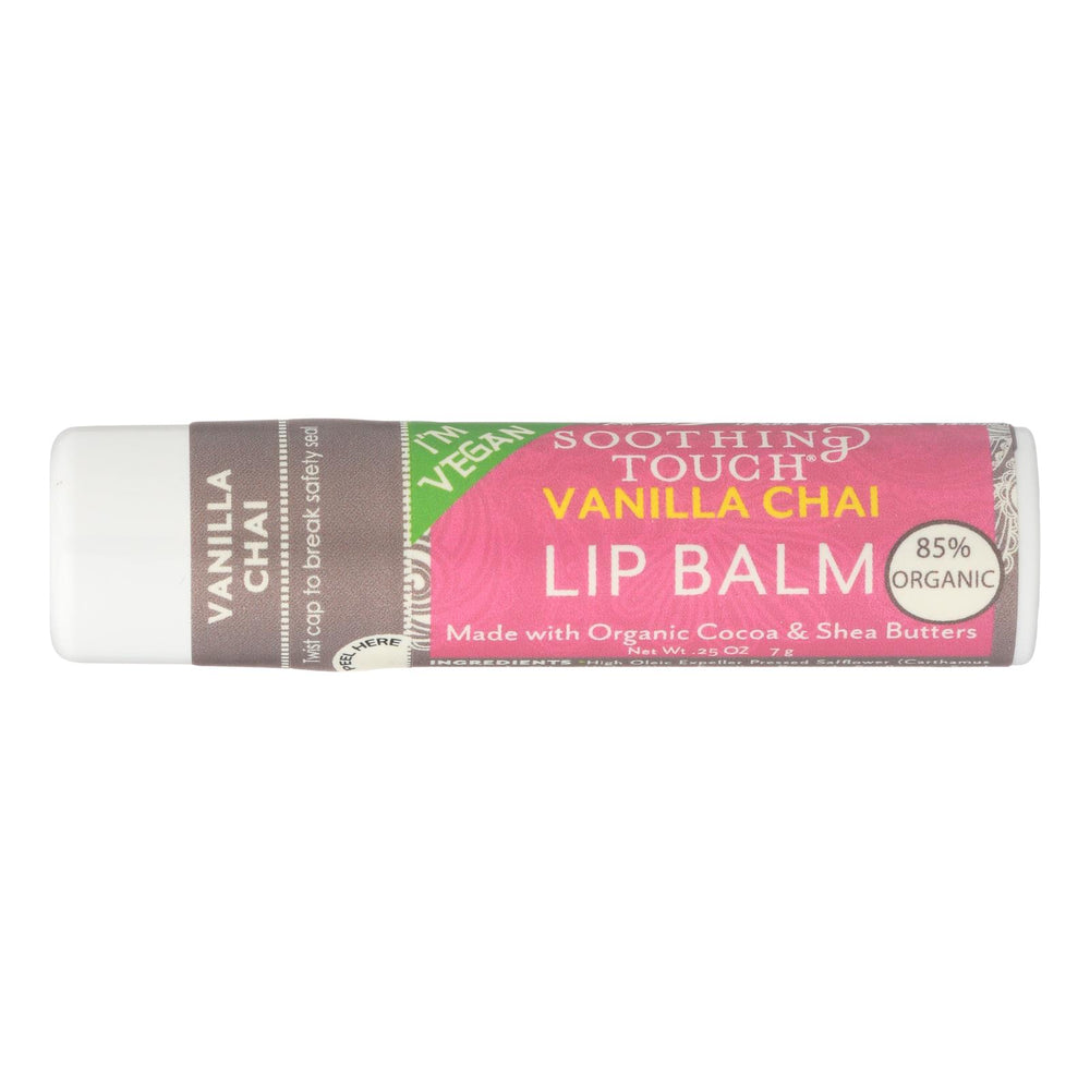 
                  
                    Soothing Touch Lip Balm Vegan Vanilla Chai - 0.25 oz. (Pack of 12)
                  
                