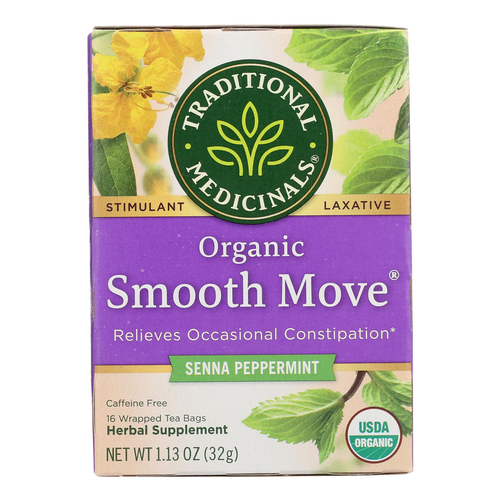 
                  
                    Traditional Medicinals Organic Smooth Move Peppermint Herbal Tea, 16 Tea Bags, Case Of 6
                  
                